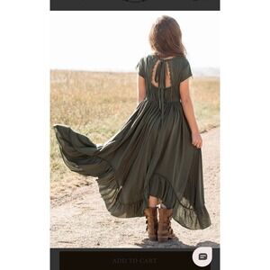 *NEW* Joyfolie Mia Joy Girls BRAELYN DRESS IN OLIVE GREEN Size 5